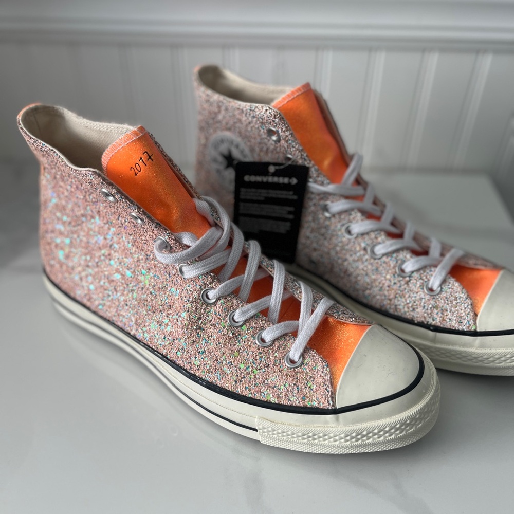 JW Anderson x Converse Glitter High-Top Sneakers - Picture 2 of 5